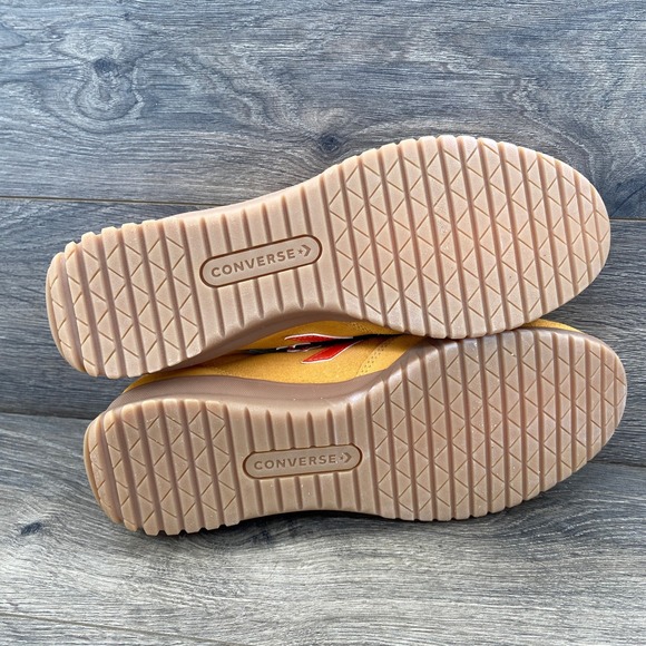 Converse Star Trainer Suede Sneaker Gold Orange Men's 8.5 Casual Shoes - Picture 13 of 15